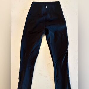 Black lululemon leggings 24”